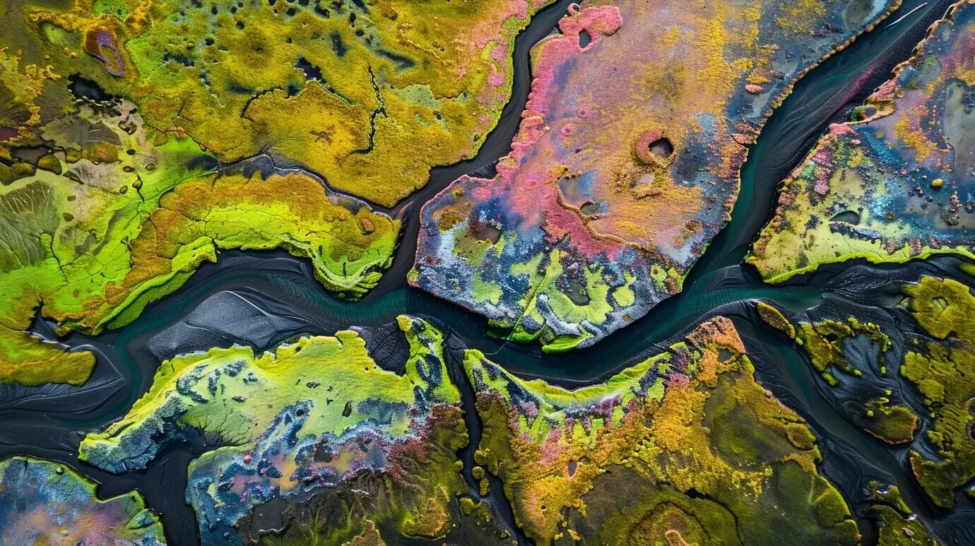 Schöne Pflanzen in natürlicher Umgebung